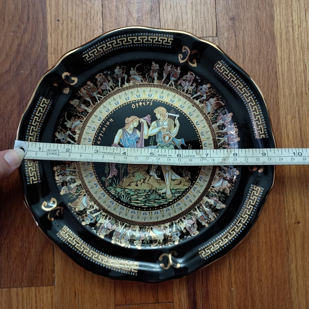 EUC Greek Handmade Dagounis Decorative Plate in 24K Gold - Picture 8 of 10